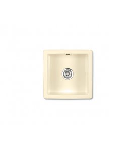 Shaws Square Zlew jednokomorowy 46x46 cm Biszkoptowy SCSQ460PN