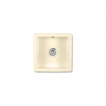 Shaws Square Zlew jednokomorowy 46x46 cm Biszkoptowy SCSQ460PN