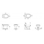 Simas Arcade Bidet Stojący AR833/AR 833