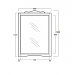 Simas Arcade Lustro Ścienne 81x108 cm ARS2