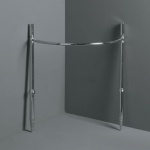 Simas Arcade Narożny stojak pod umywalkę i półkę złoto 1011OR/1011 OR