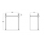 Simas Arcade Stojak pod umywalkę ARCG1/AR CG1