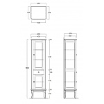 Simas Arcade Szafka Łazienkowa 43x37 cm ARMV2