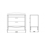 Simas Arcade Szafka Umywalkowa 105x56 cm ARM4