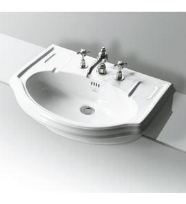 Simas Arcade Umywalka Półwpuszczana w Blat 67x49cm AR835/AR 835