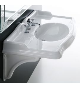 Simas Arcade Umywalka Ścienna 90x56cm biała AR864/AR 864