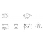 Simas Arcade WC Wiszący AR841/AR 841