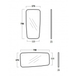 Simas Degradé Lustro dekoracyjne 75,6x37cm DES2