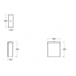 Simas E-Line Spłuczka WC EL09/EL 09