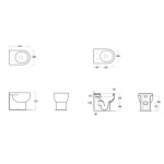 Simas E-Line WC Stojący EL01/EL 01