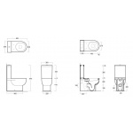 Simas E-Line WC Stojący EL07/EL 07