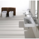 Simas Flow Umywalka Ścienna z blatem po prawej stronie 88x50cm FL02/FL 02