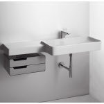 Simas Flow Umywalka Ścienna z blatem po lewej stronie 115x50cm FL03/FL 03