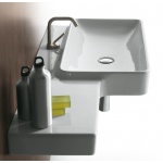 Simas Flow Umywalka Ścienna z blatem po lewej stronie 115x50cm FL03/FL 03