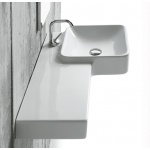 Simas Flow Umywalka Ścienna z blatem po lewej stronie 82x50cm FL20/FL 20