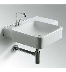 Simas Flow Umywalka Ścienna z blatem po prawej stronie 57x50cm FL21/FL 21