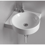 Simas Flow Umywalka Ścienna Narożna 49,5x49,5cm FL24/FL 24