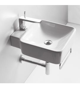 Simas Flow Umywalka Ścienna 39,5x50cm FL15/FL 15