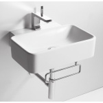 Simas Flow Umywalka Ścienna 49,5x40cm FL16/FL 16