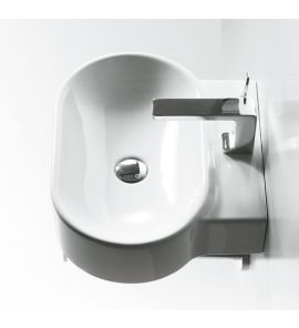 Simas Flow Umywalka Ścienna 52x42cm FL17/FL 17