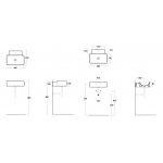 Simas Flow Umywalka Ścienna 49,5x40cm FL16/FL 16