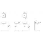 Simas Flow Umywalka Stawiana na Blat 39,5x39,5cm FL11/FL 11