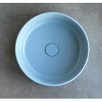 Simas Folio Umywalka stawiana na blat ø40 cm z korkiem klik klak pervinca matt FO01.62+PLCE.62