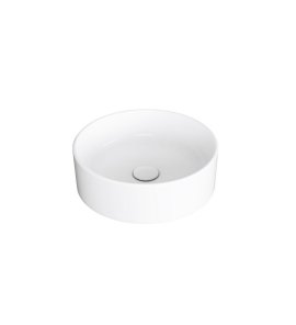 Simas Foriu Umywalka stawiana na blat okrągła 40 cm biały FO01