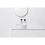 Simas Foriu Umywalka stawiana na blat okrągła 40 cm biały FO01