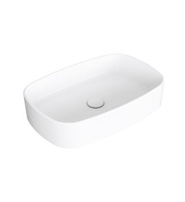 Simas Foriu Umywalka stawiana na blat prostokątna 60x40x12,5 cm biały FO04
