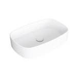 Simas Foriu Umywalka stawiana na blat prostokątna 60x40x12,5 cm biały FO04