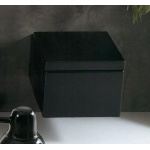 Simas Frozen Deska sedesowa wolnoopadająca 42x38 czarna FZ004NERO/FZ 004 NERO W MAGAZYNIE!!