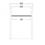 Simas Frozen element łączący konsolę 52,6cm FZA06/FZA 06