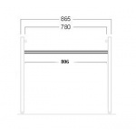 Simas Frozen element łączący konsolę 80,6cm FZA09/FZA 09