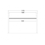 Simas Frozen element łączący konsolę 111,5cm FZA12/FZA 12