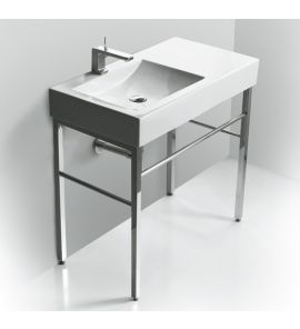 Simas Frozen Umywalka Meblowa z blatem po prawej stronie 90x50cm FZ11/FZ 11