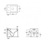 Simas Frozen WC Stojący biały FZ01/FZ 01