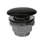 Simas Korek umywalkowy Click-Clack Czarny mat PLCENEROMATT