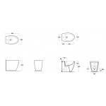 Simas LFT Spazio Bidet Stojący LFT21/LFT 21