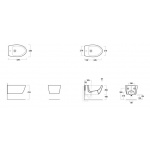 Simas LFT Spazio Bidet Wiszący LFT19/LFT 19