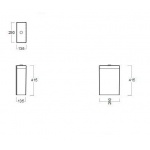 Simas LFT Spazio Spłuczka WC LFT26/LFT 26