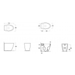 Simas LFT Spazio WC Stojący LFT20/LFT 20