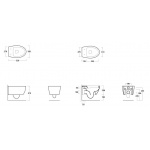 Simas LFT Spazio WC Wiszący LFT18/LFT 18