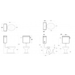 Simas Londra Spłuczka WC LO912/LO 912