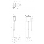 Simas Londra Spłuczka WC górnopłuk LO902/LO 902