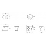 Simas Londra WC Stojący LO901/LO 901