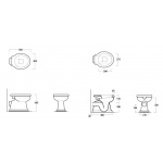 Simas Londra WC Stojący LO911/LO 911