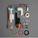 Simas Mechanizm spłukujący do zbiornika WC chrom D24