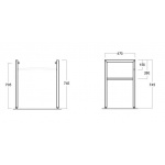 Simas Nogi chromowane pod umywalkę FZ/DUCG1