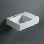 Simas Quasar Umywalka Ścienna 60x45 cm biała QU60S